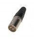 CONECTOR XLR(CANON) MACHO 3 PINS.