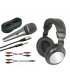 KIT DJ ACCESORIOS (MICRO + AURICULARES + KIT CABLES)