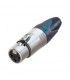 CONECTOR XLR(CANON) HEMBRA 3 PINS NEUTRIK