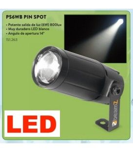 PIN SPOT (6W BLANCO / HAZ DE 14º)