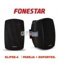 ELIPSE-4 (PAREJA + SOPORTES) (60 W / 30 WRMS) COL. NEGRO