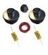 KIT 2 x 1" TITANIO + 2 CONDENSADORES + CABLE) (SKYTEC:TITANIO / 3,3 APS)