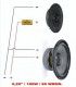 KIT HI-FI-5,25" (190W / 95 WRMS) (WOFER 5,25" + TWEETER + CONDENSADOR 3,3 + CABLE)