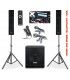 VX880BT (1000W / 500 WRMS) (BLUETOOTH / USB) ALTAVOCES + CABLES + SOPORTES + MICRO + MANDO INALAMBRICO)