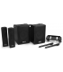 VX1050BT (1150W / 700 WRMS) (BLUETOOTH / USB) ALTAVOCES + CABLES + SOPORTES + MICRO + MANDO INALAMBRICO)