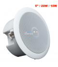 AMT-520C (COAXIAL / 5" + TWEETER DE 1" / CON CAJA DE RESONANCIA / L100V)