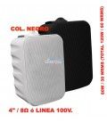 SONO 104 LINE (PAREJA + SOPORTES) (8Ω Y 100V) (4" / 30W) COLOR NEGRO