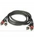 AUDIOLAND: JBSYSTEMS 2xRCA macho a 2xRCA hembra, 1,5 mts