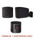 CUBE-62 (8Ω) (PAREJA + SOPORTES) (25 W / 12 WRMS POR UNIDAD) COL. NEGRO