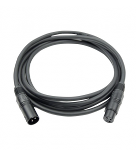 1 Mt / DMX De XLR Macho a XLR Hembra (ESPECIAL PARA ILUMINACIÓN POR DMX)