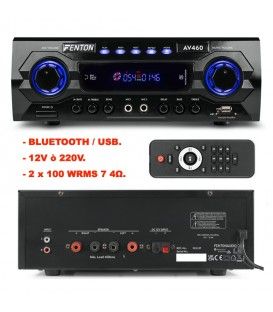 AV-460 (BLUETOOTH / USB / ECO / 2 MICROS) (12V ó 220V) 2 x 250 WMAX