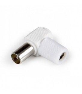 CONECTOR MACHO DE ANTENA TV (ACODADO)