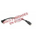 0,1 Mts / 1 MINI-JACK HEMBRA ESTEREO (3,5mm)A 1 MINI-JACK MACHO ESTERE0 (2,5mm) 