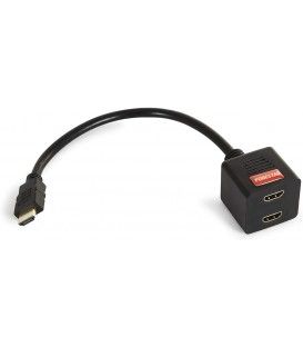 0,3 Mts HDMI Macho -2HDMI Hembra