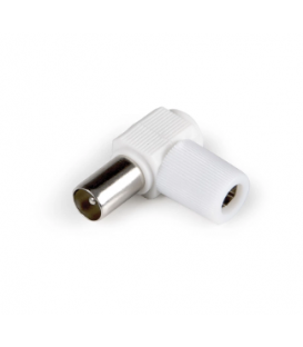 CONECTOR HEMBRA DE ANTENA TV (ACODADO)