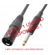 3 Mts / JACK MONO MACHO (6,3mm) A XLR MACHO.