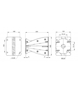 SG6 ARRAY (1,4" DE SALIDA / WxHxD / 130 x 160 x 200 mm)