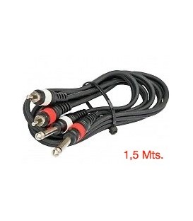 AUDIOLAND: JBSYSTEMS 2xRCA macho a 2x JACK hembra, 3 mts