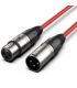 30 MTS. / XLR (Macho) a XLR (HEMBRA) COLOR ROJO.